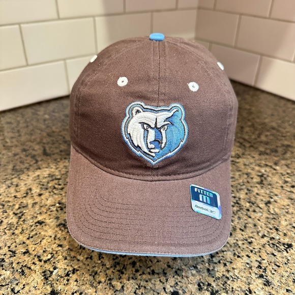 Reebok Other - Vtg Memphis Grizzlies Hat Reebok Fitted M Brown Blue NBA Dead Stock New